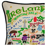 Ireland Hand-Embroidered Pillow