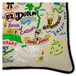 Ireland Hand-Embroidered Pillow