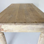 White Wash British Colonial Table c1890