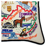 Kentucky Hand-Embroidered Pillow