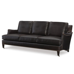 Thames Leather Sofa by Wesley Hall shown in Brompton Tobacco leather