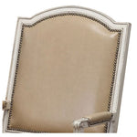 Maxis Leather Arm Chair by Wesley Hall shown in Giles Fawn leather - back