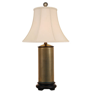 Gold French Porcelain Table Lamp