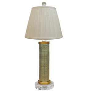 Gold French Lamp with Crystal Base