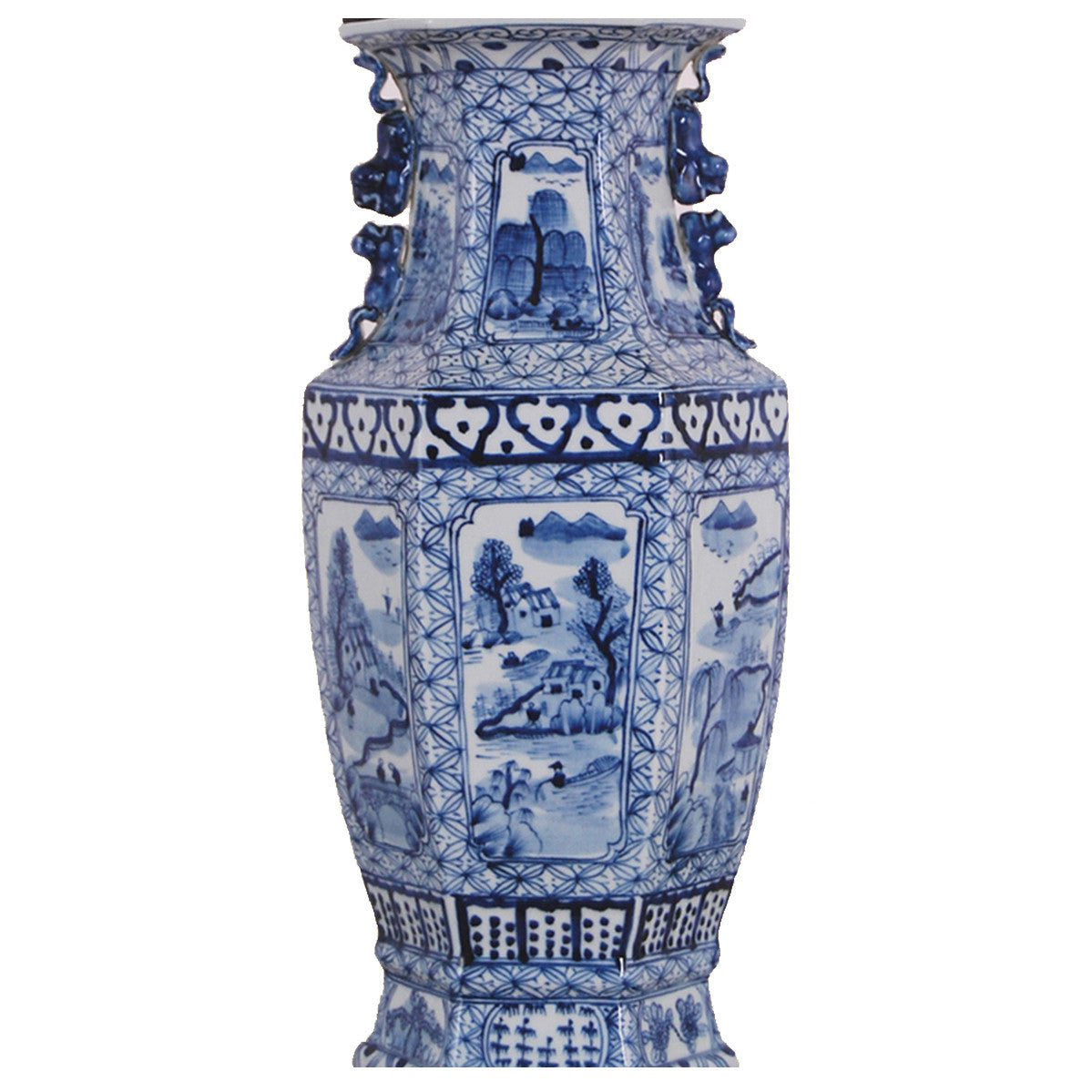 Canton Porcelain Vase Lamp