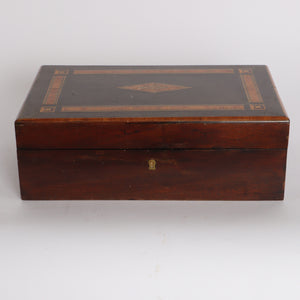 Victorian Inlaid Writing Box c1920
