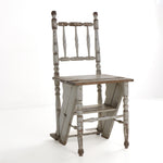 English Pine Folding Library Chair c1860