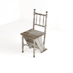 English Pine Folding Library Chair c1860