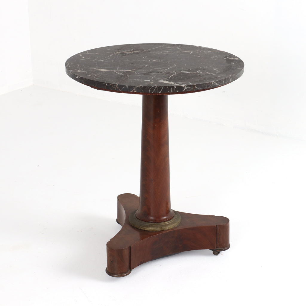 French Marble Top Empire Table c1820