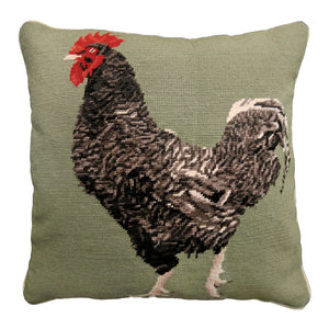 Maran Chicken Needlepoint Pillow