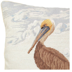 Pelican Needlepoint Pillow