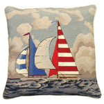 Striped Sailor Needlepoint Pillow