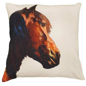 Shasta Horse Printed Pillow