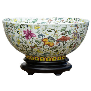 Orford Multi-Colored Porcelain Bowl with Base