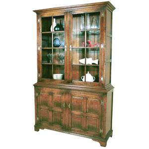 Pepys Cabinet with Glass Shelves and Inside Lights