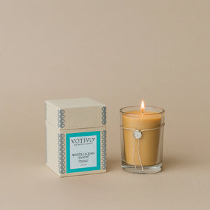 White Ocean Sands Aromatic Candle