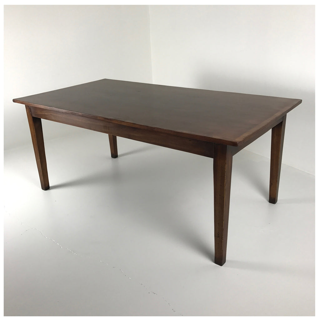 Farmhouse Table with Banding & Tapered Legs