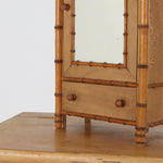 Antique French Faux Bamboo Makers Armoire c1910