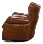 Bugatti Leather Swivel Chair