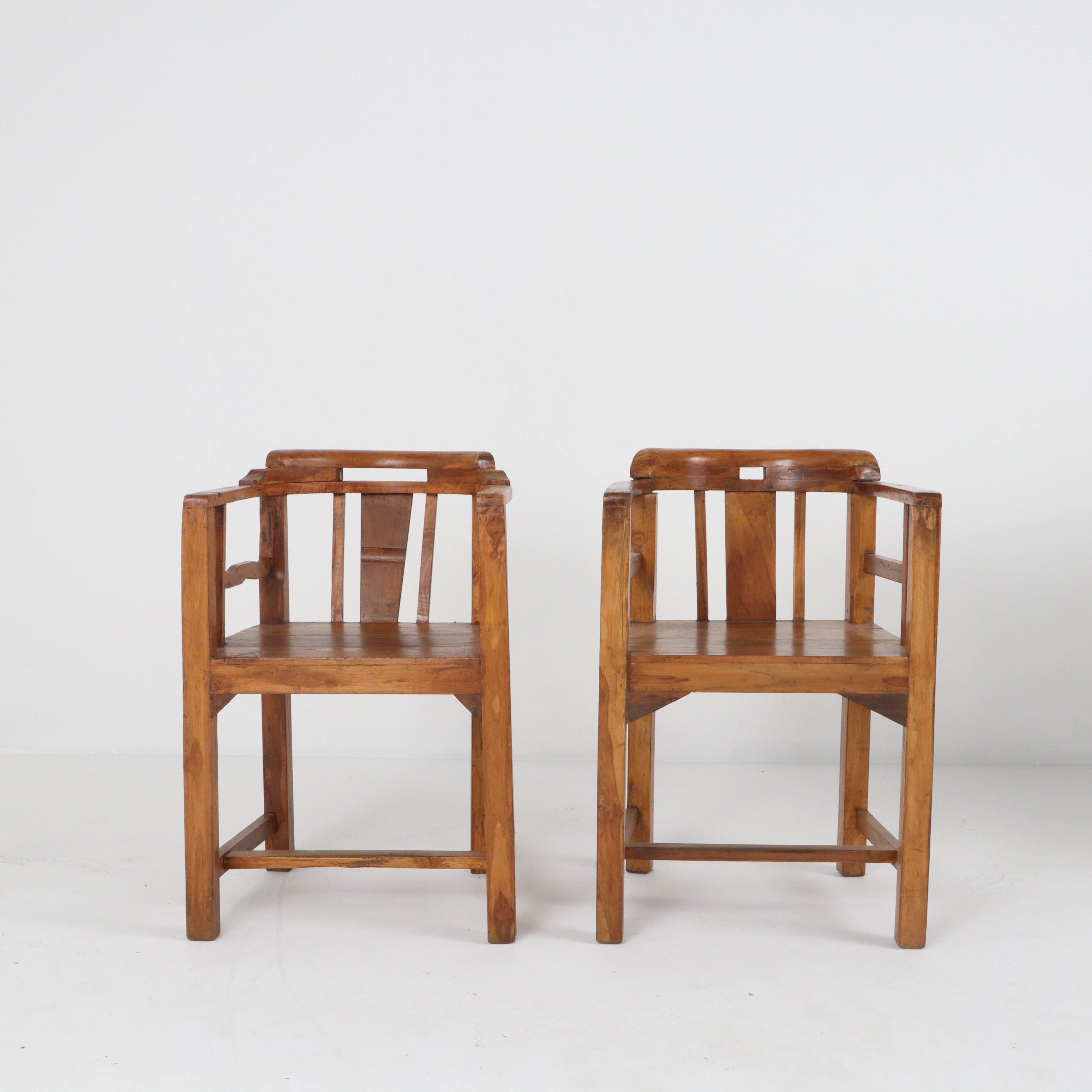 Pair of Antique Spanish Chairs c1910