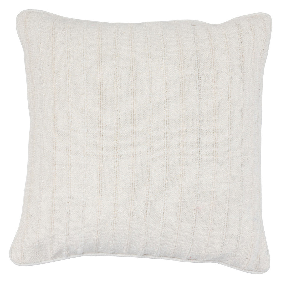 Morris Linen White 22" Pillow, Set of 2