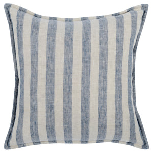 Cyprus Ivory/Blue Pillow 18x18, Set of 2